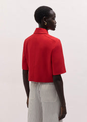 Red Box Crop Jacket