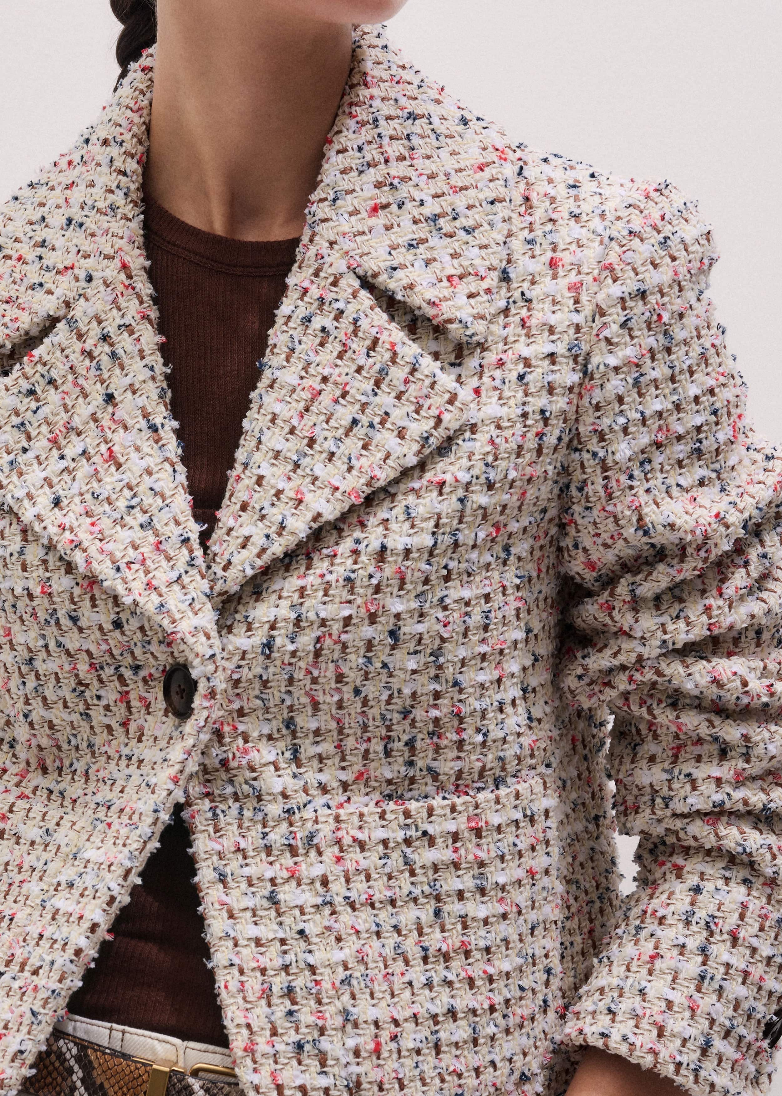 Cream Heritage Crop Jacket