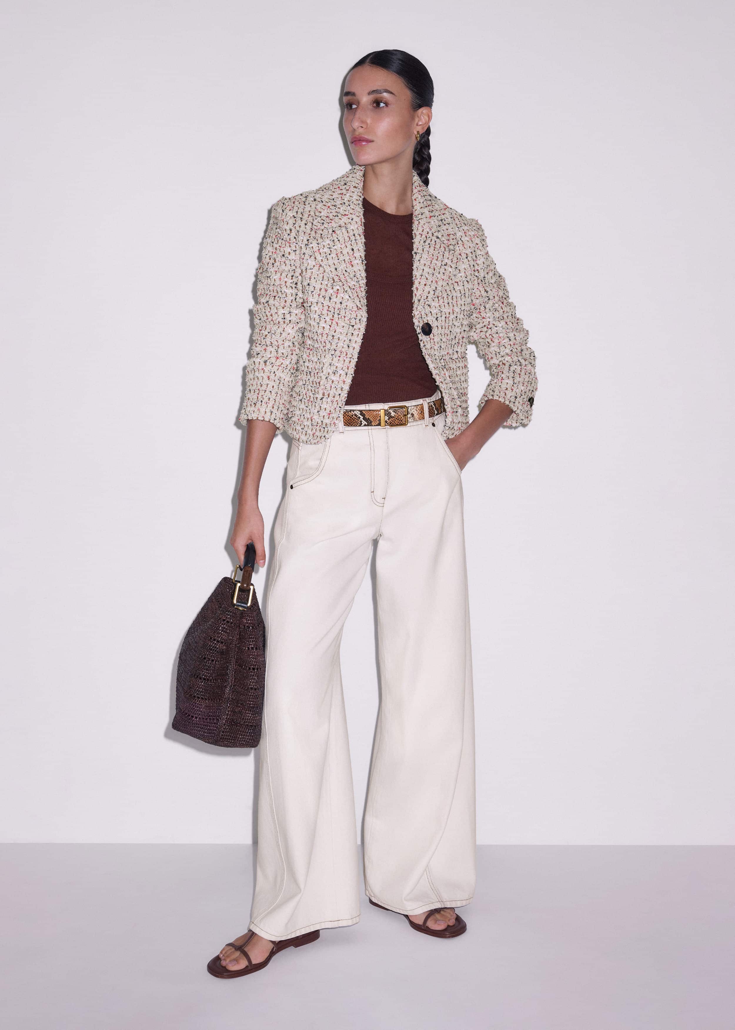 Cream Heritage Crop Jacket