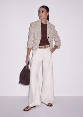 Cream Heritage Crop Jacket