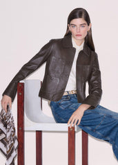 Brown Patch Pocket Jacket