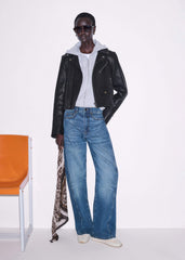 Black Perfect Little Biker Jacket