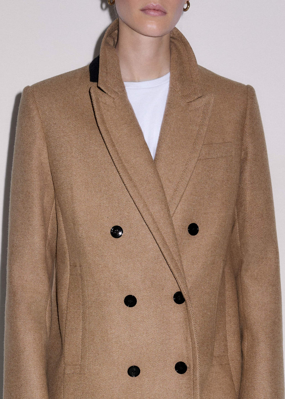 Brown Double-Breasted Coat