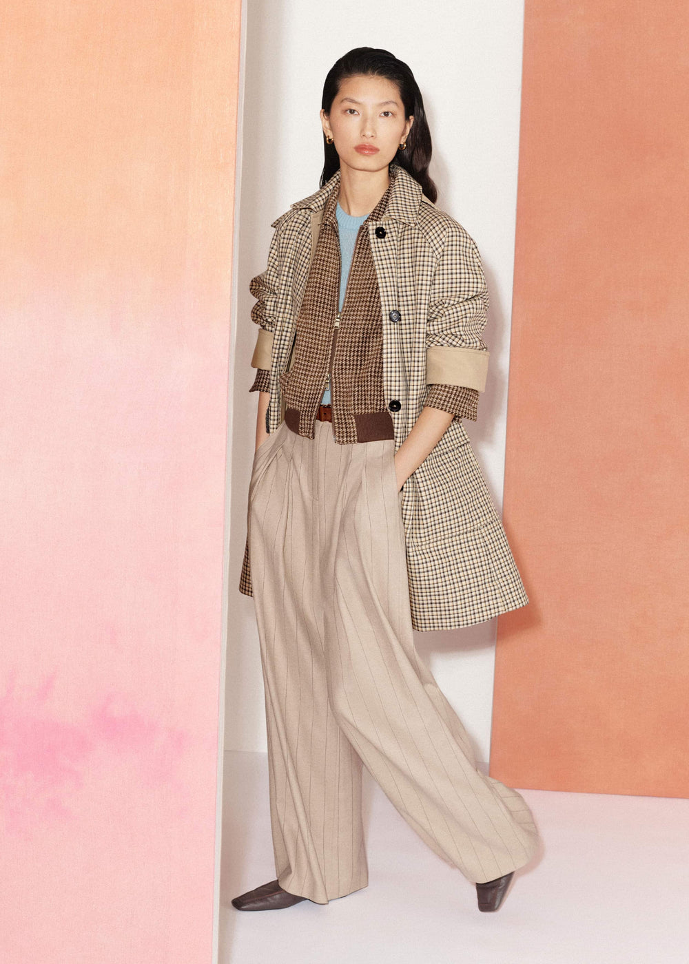 Camel Brown Reversible Mac + Hood