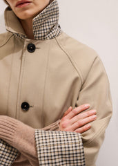 Camel Brown Reversible Mac + Hood