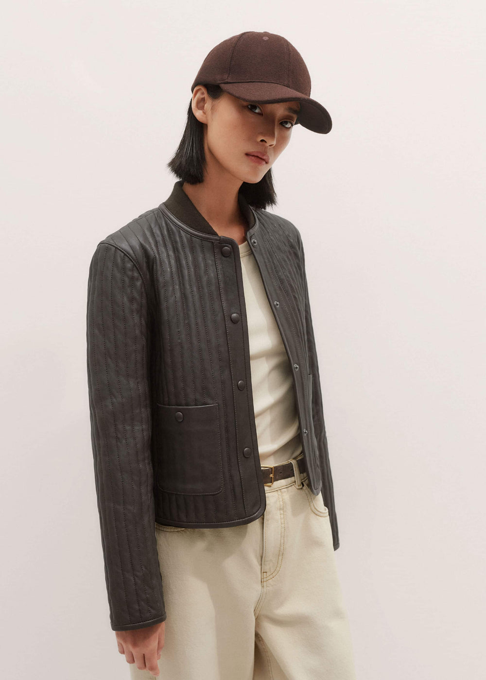 Brown Quilted Weekend Jacket