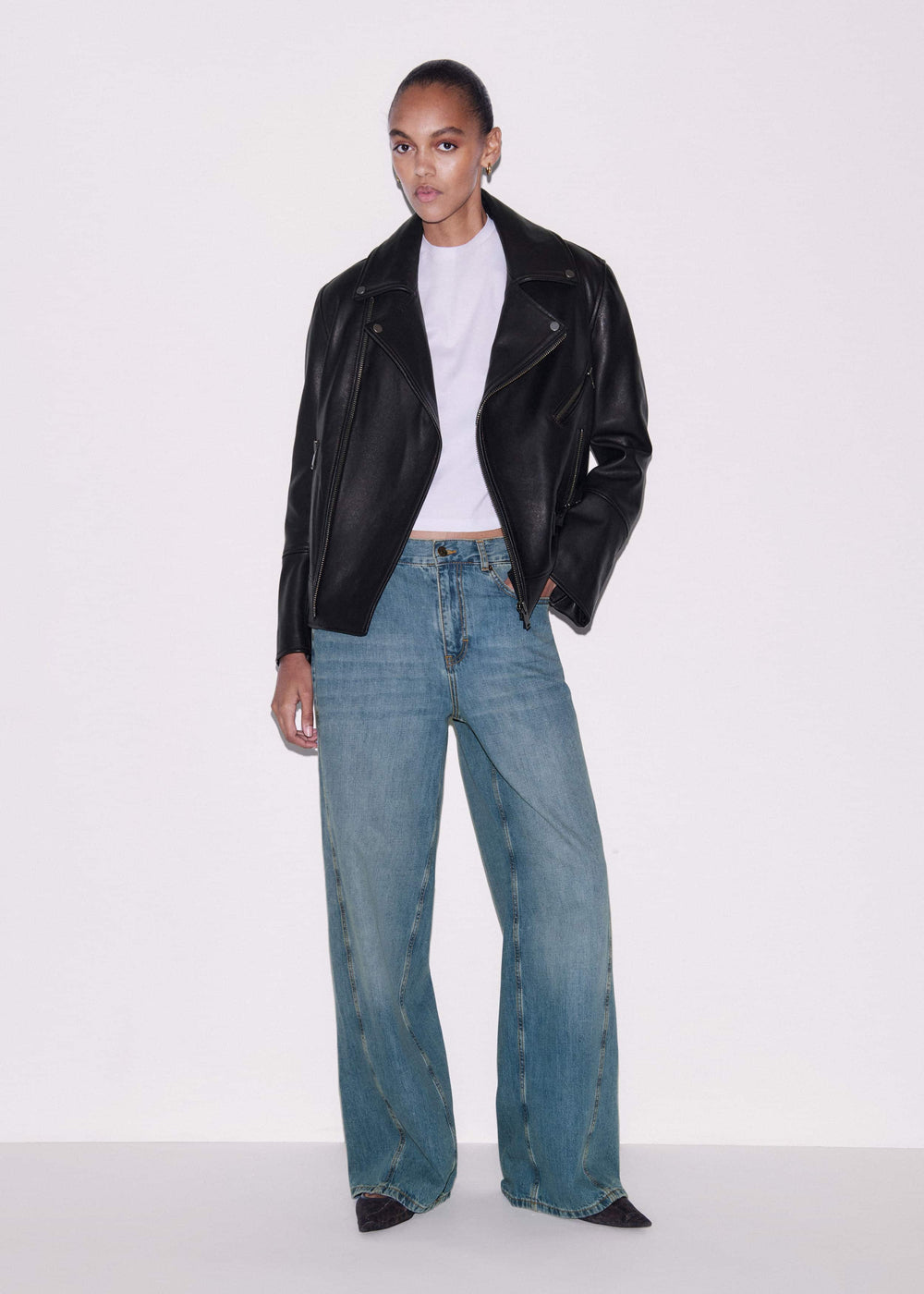 Black Authentic Leather Biker Jacket