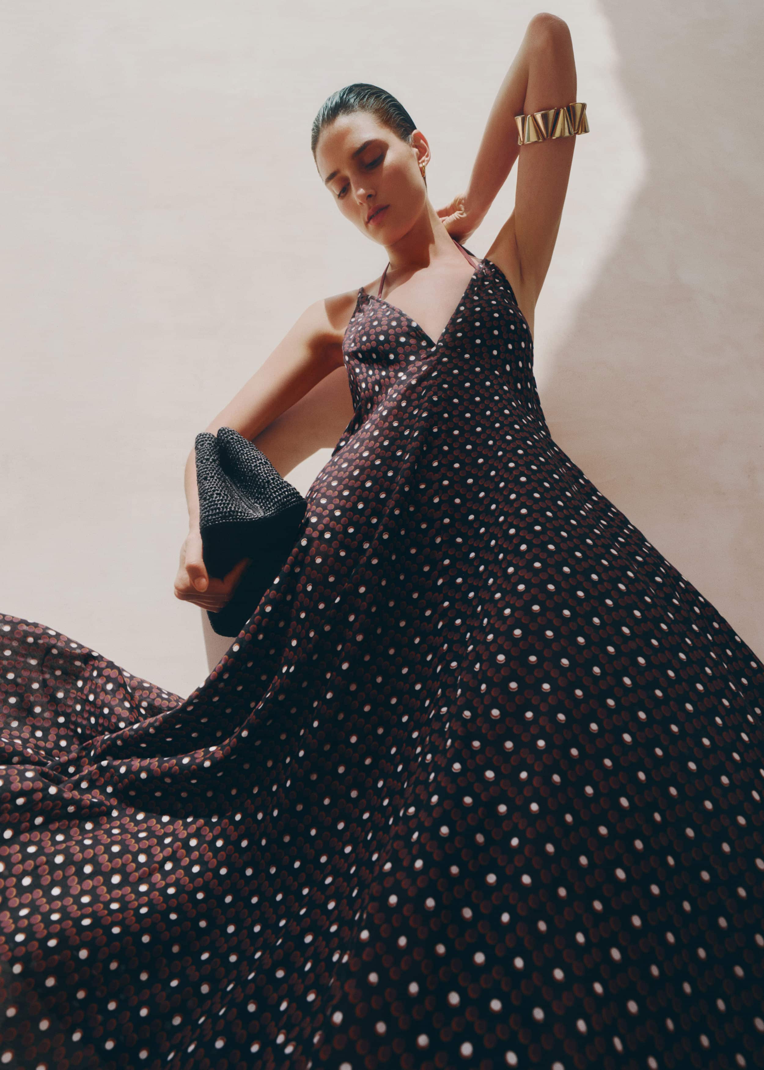Black Halter Maxi Beach Dress