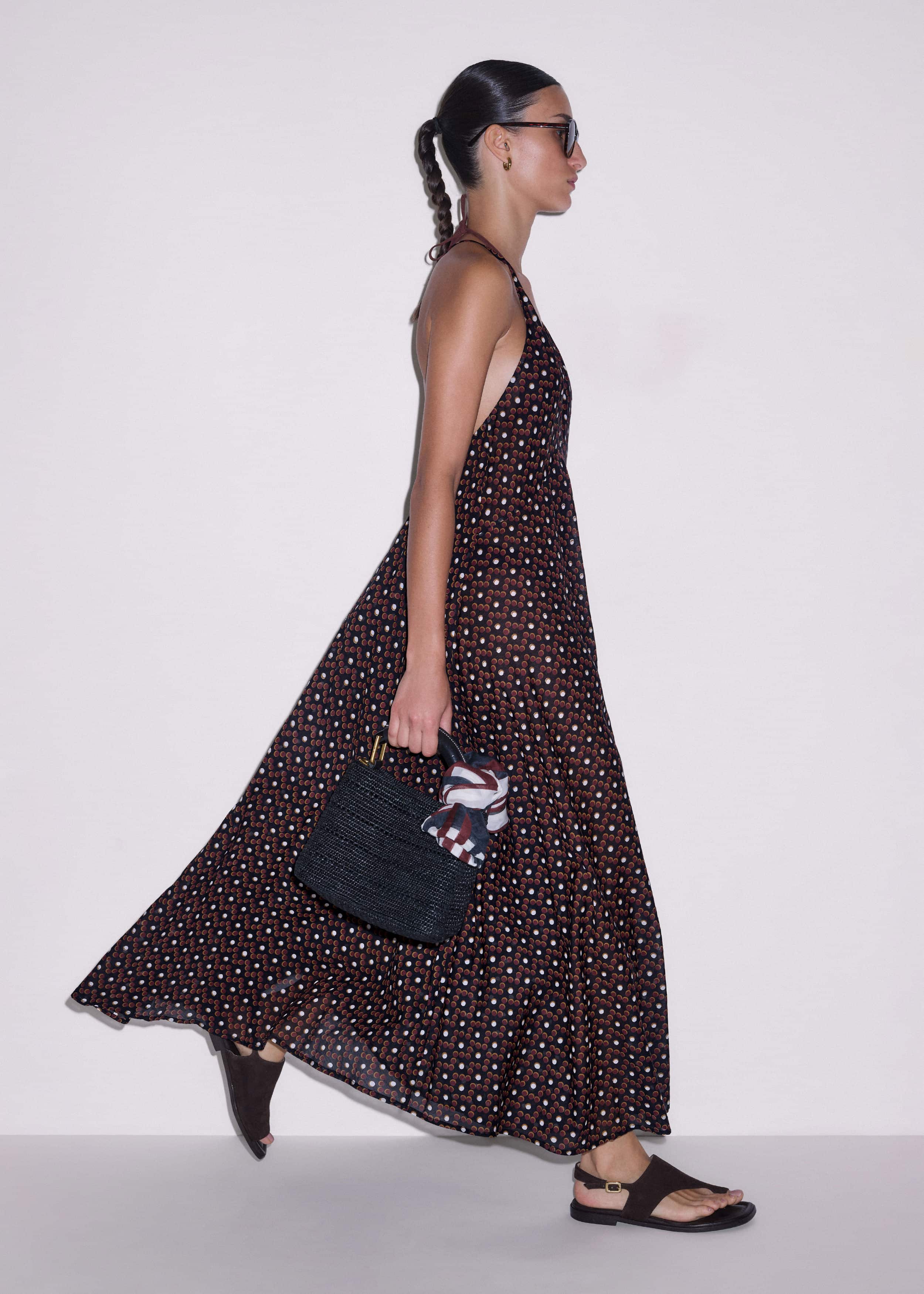 Black Halter Maxi Beach Dress