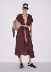 Tan Raffia Wide Summer Belt