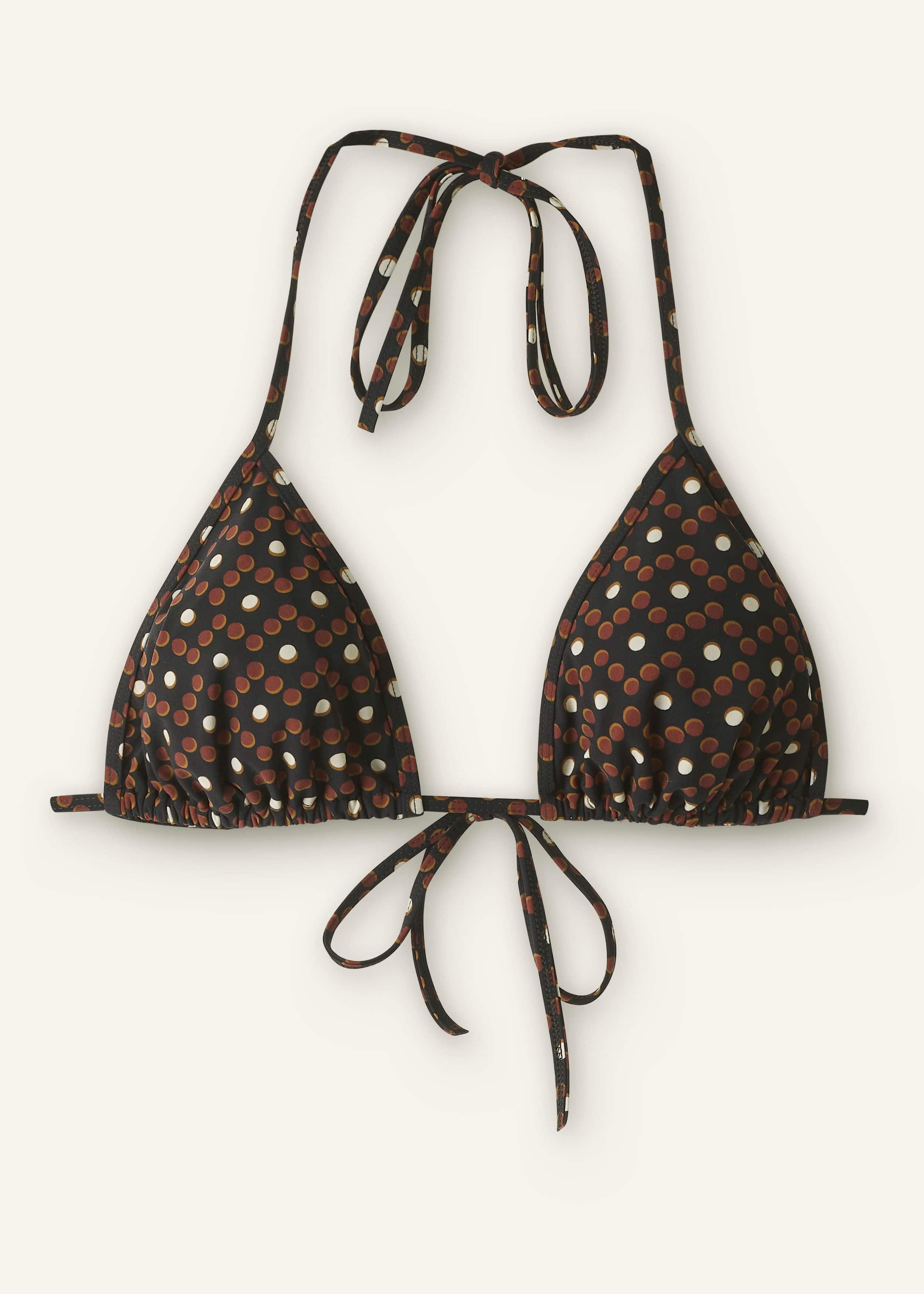 Cinnamon Brown Triangle Bikini Top