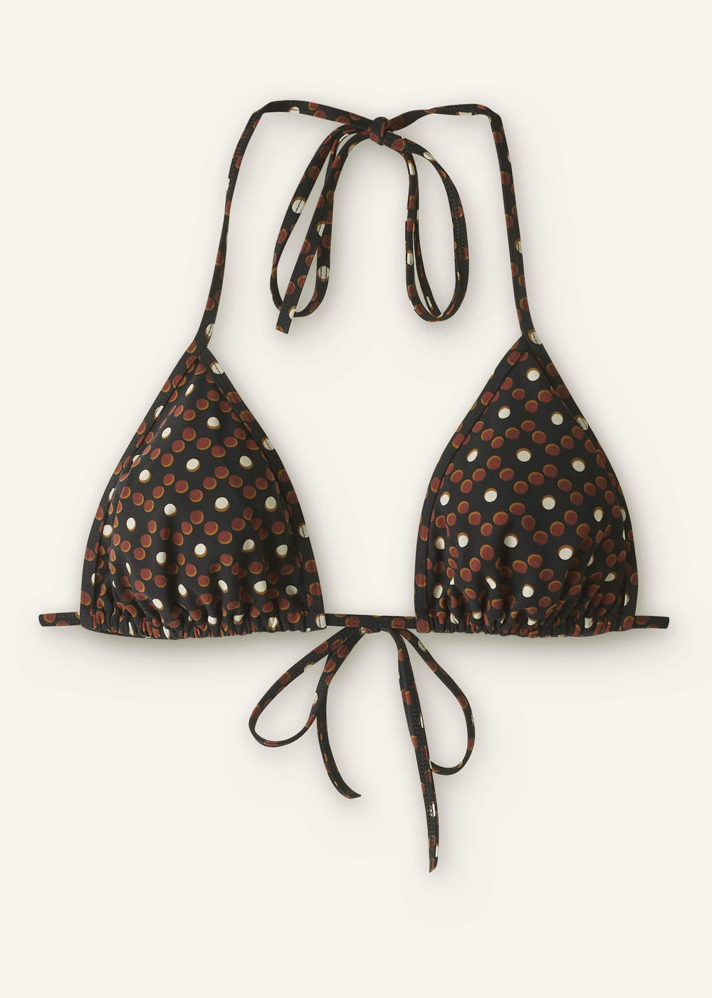 Cinnamon Brown Triangle Bikini Top