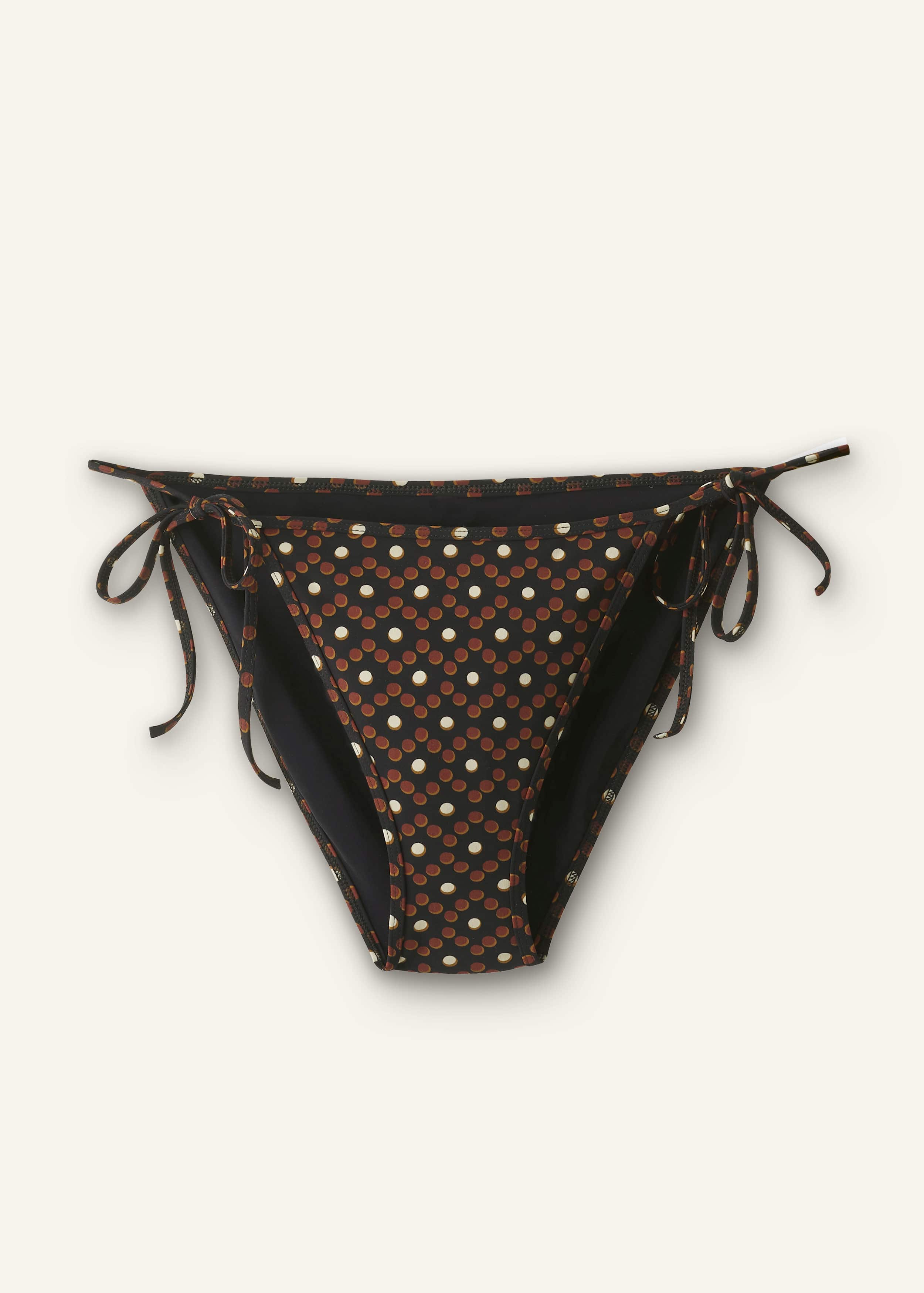 Cinnamon Brown Side Tie Bikini Bottom