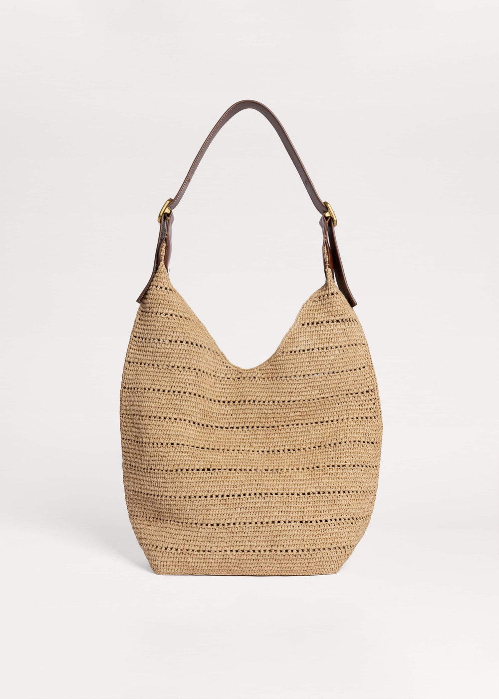 Tan Raffia Carry All Summer Bag