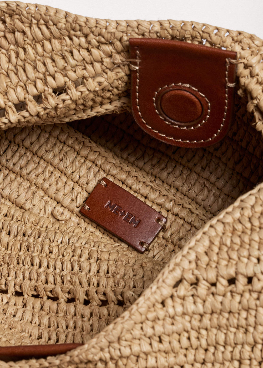 Tan Raffia Carry All Summer Bag