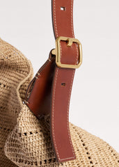 Tan Raffia Carry All Summer Bag