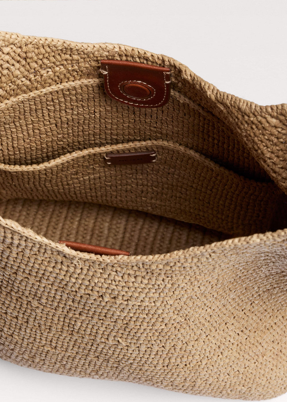 Tan Raffia Carry All Summer Bag