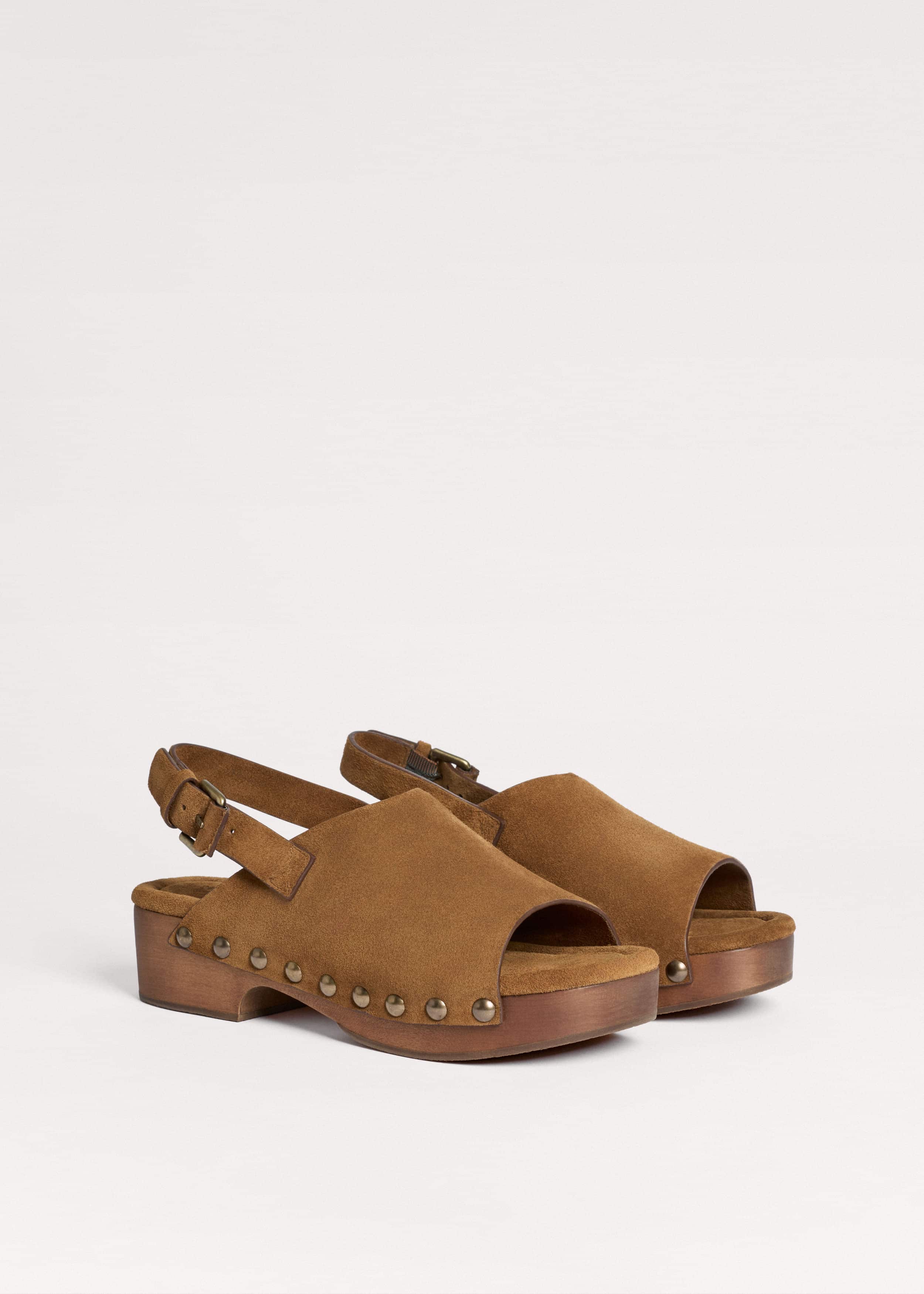 Brown Slingback Clog
