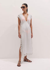 White Maxi Beach Dress