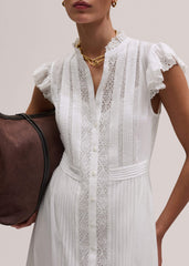White 2-in-1 Maxi Dress