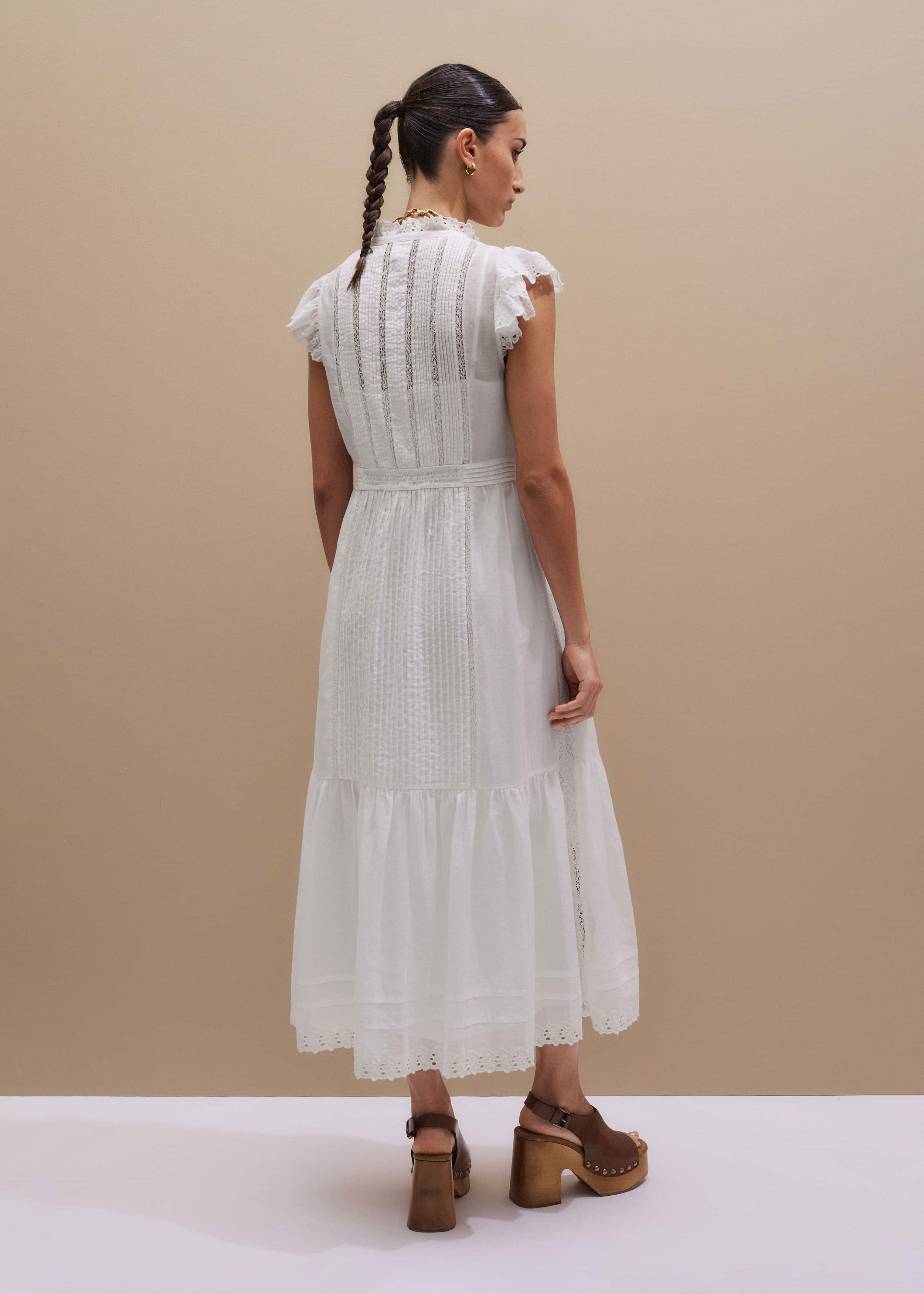 White 2-in-1 Maxi Dress