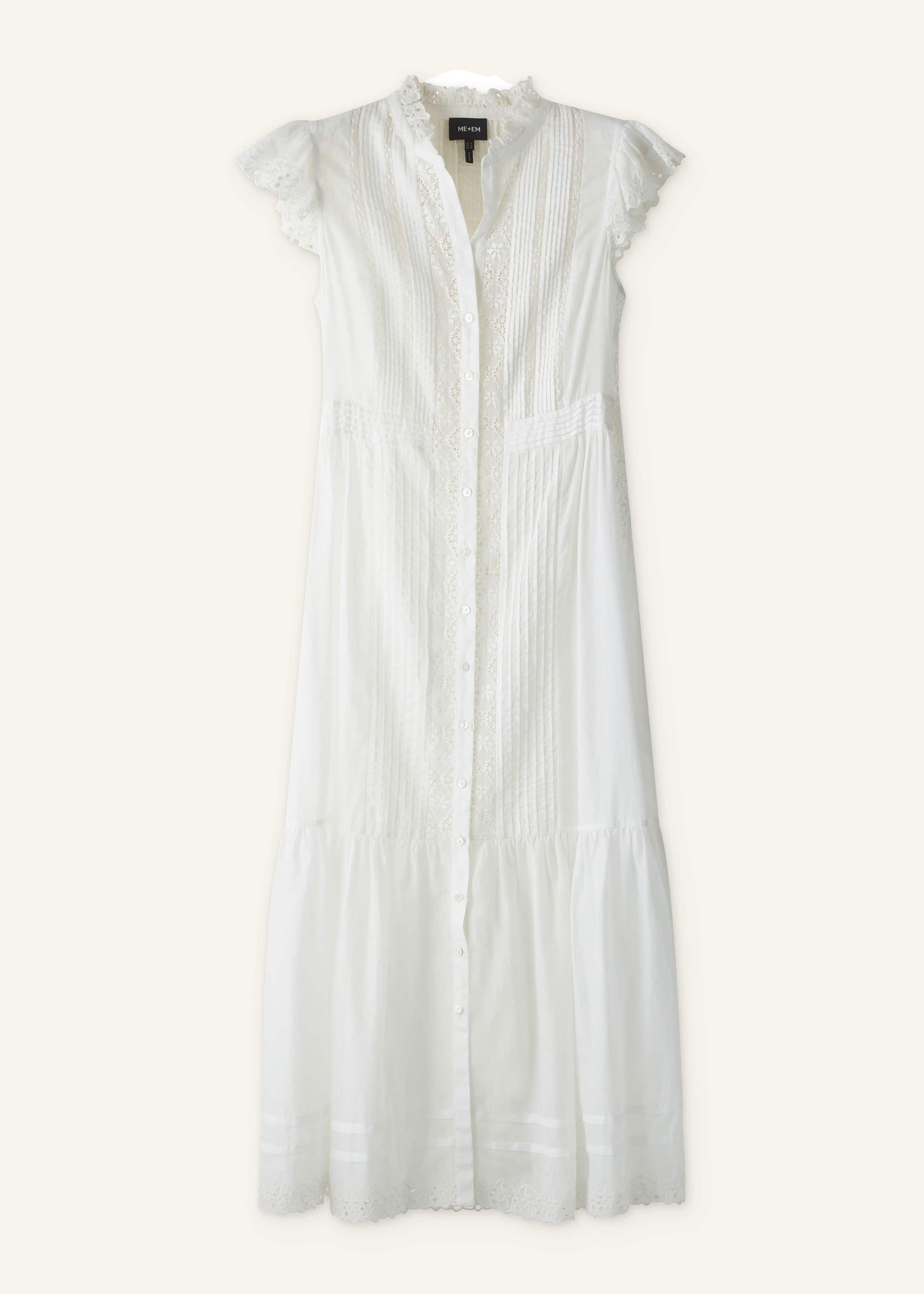 White 2-in-1 Maxi Dress