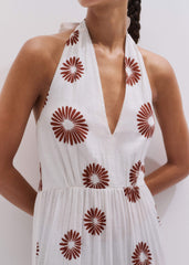 White Full-Length Beach Dress