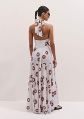 White Full-Length Beach Dress