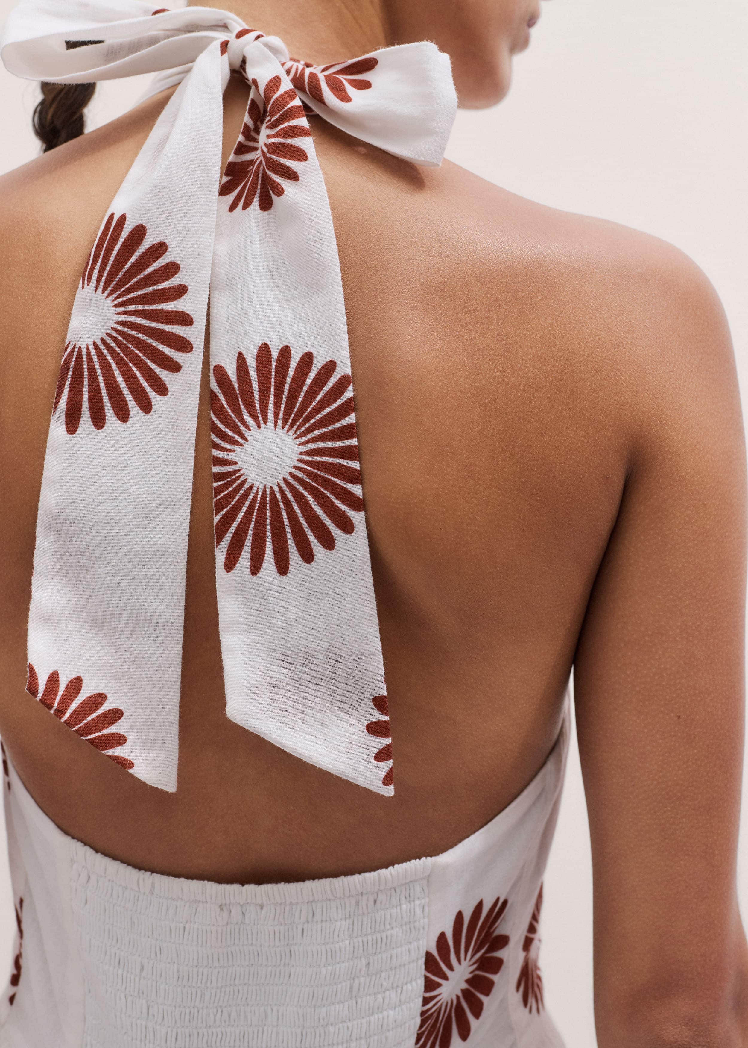 White Full-Length Beach Dress