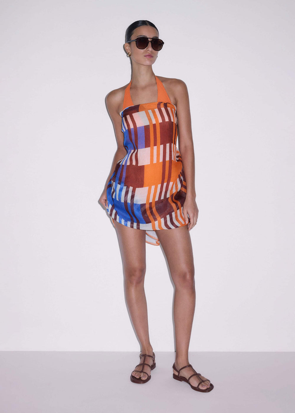 Orange Stripe Sarong