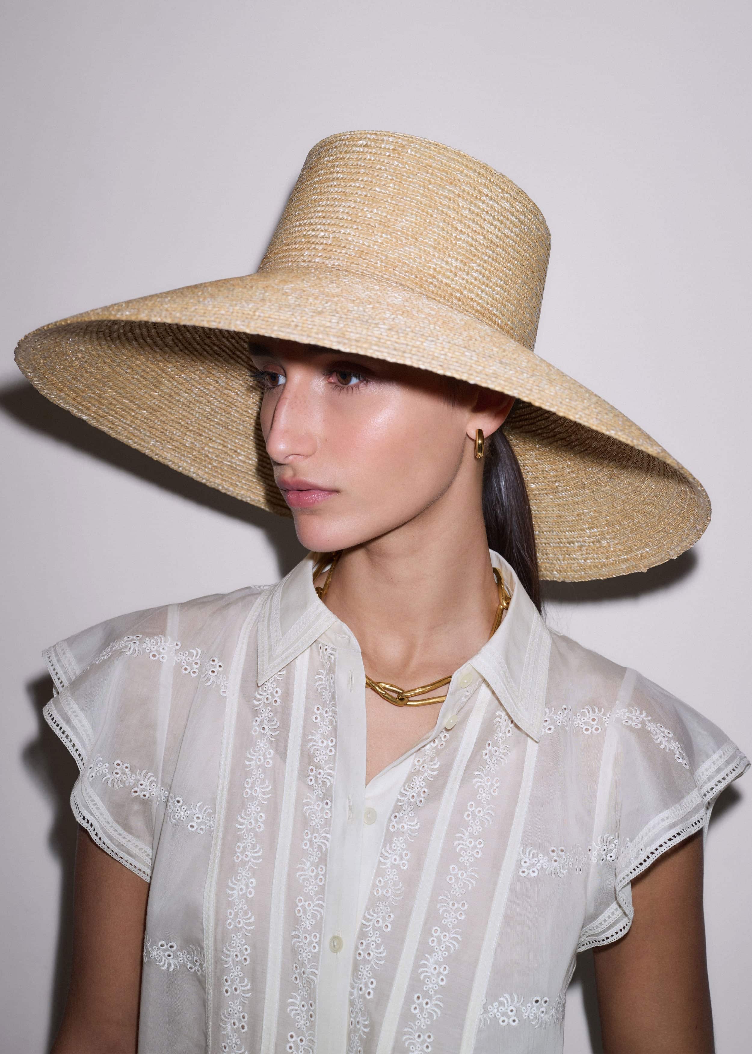 Natural Maxi Wide Straw Hat