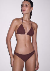 Cinnamon Brown Adjustable Triangle Bikini Top