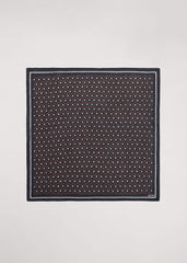 Black Dotted Border Scarf
