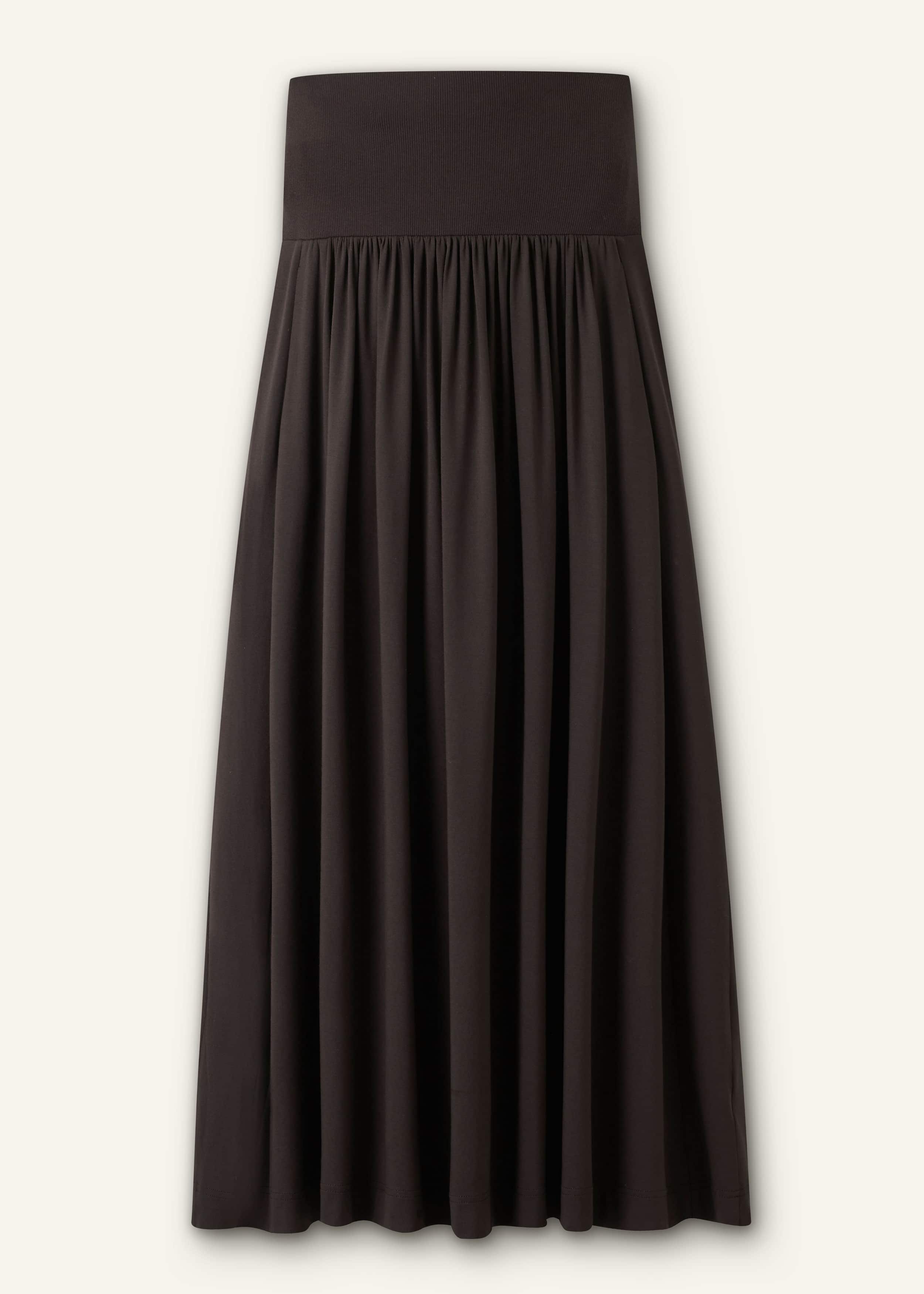 Brown Soft Sculpt Maxi Skirt