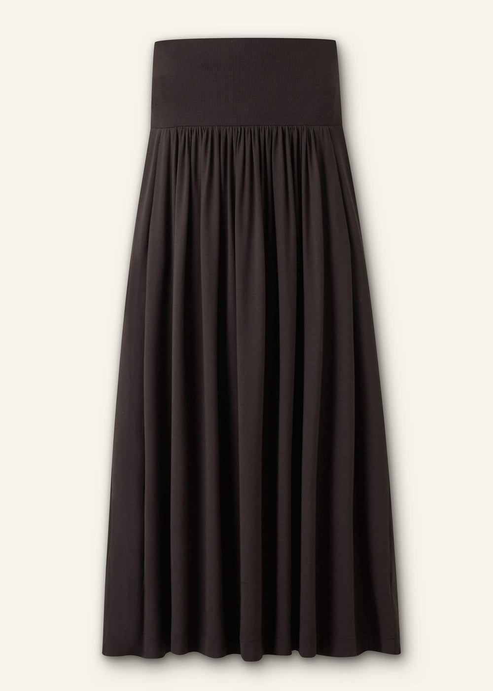 Brown Soft Sculpt Maxi Skirt