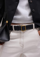 Black Double Prong Belt