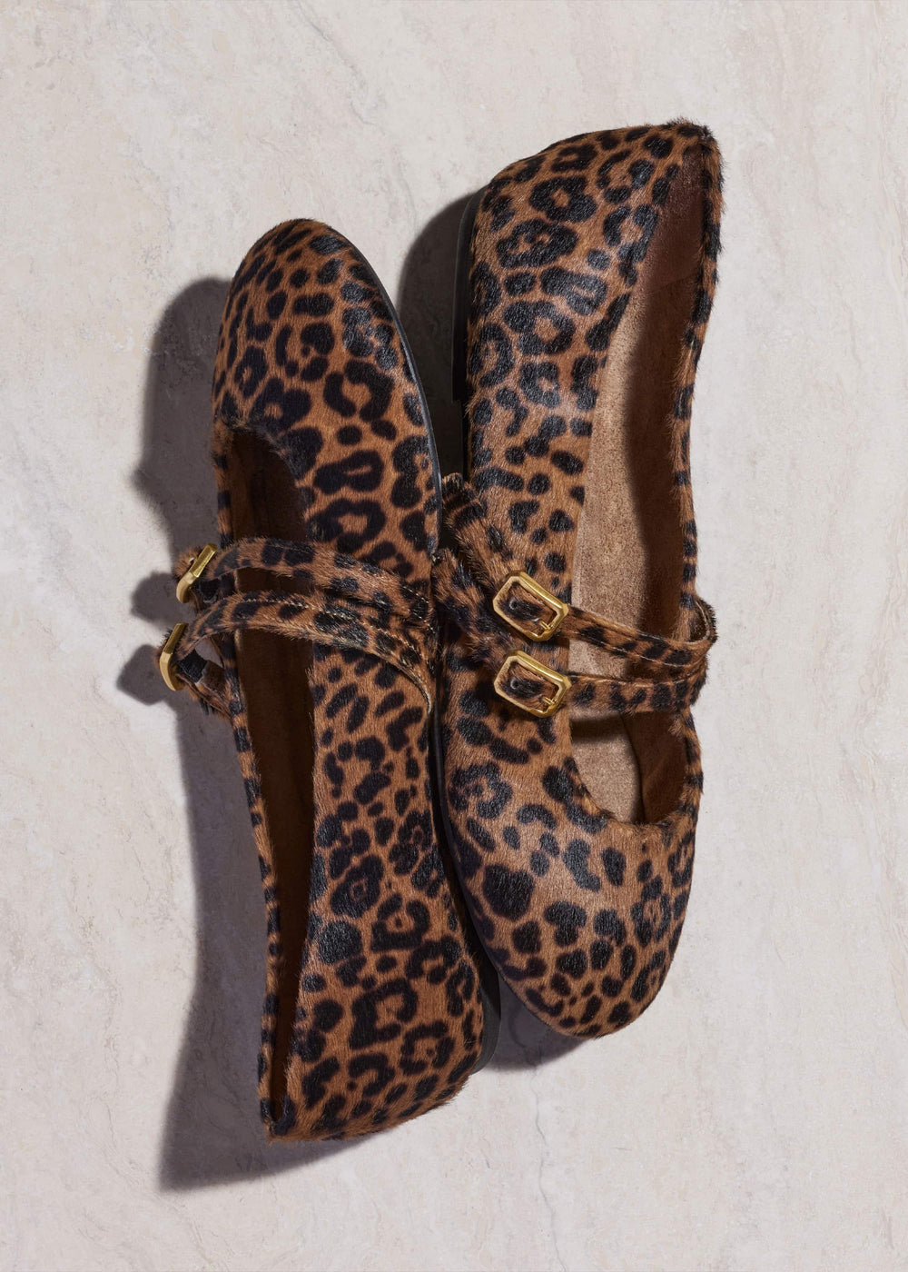 Dark Brown Leopard Ballet Flat