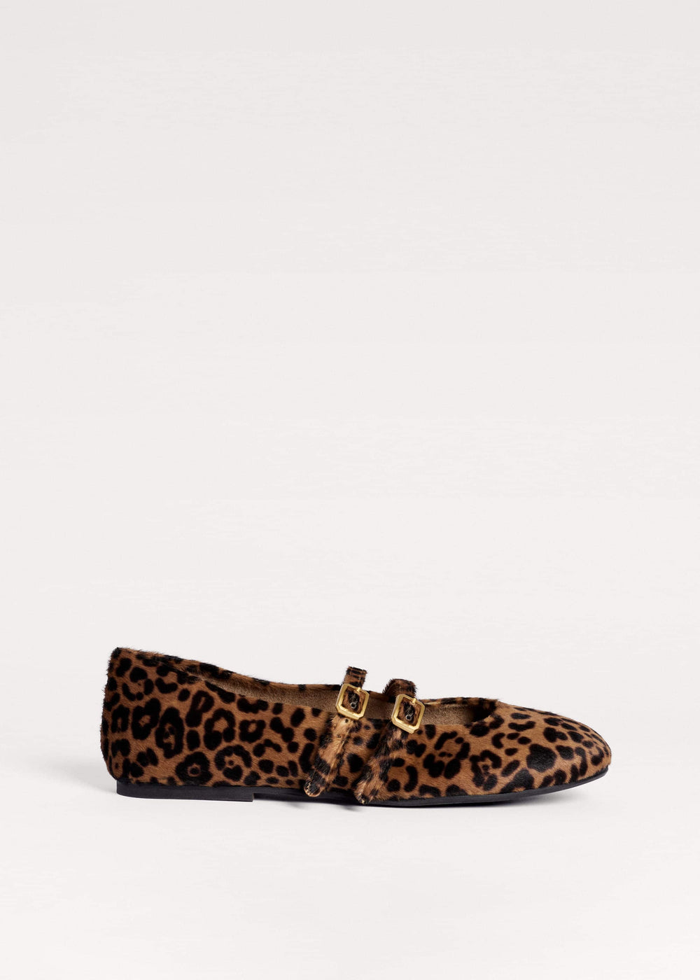 Dark Brown Leopard Ballet Flat