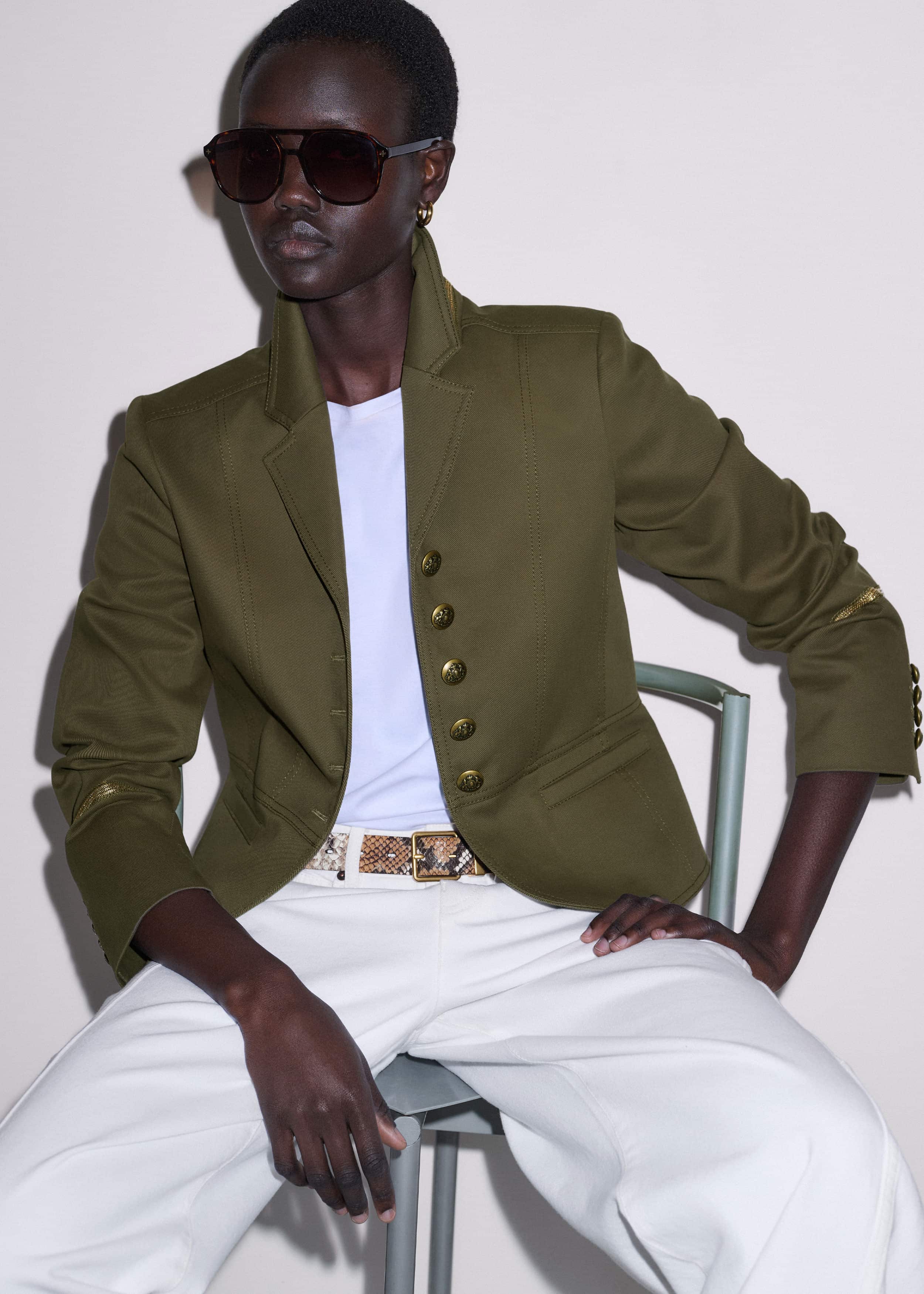Khaki Wear With Everything Fitted Utility Jacket