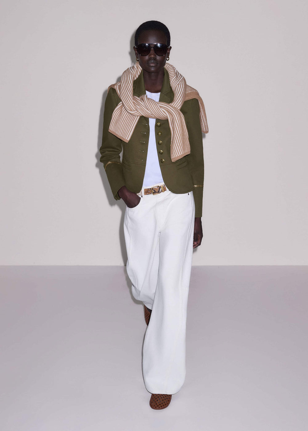 Khaki Wear With Everything Fitted Utility Jacket