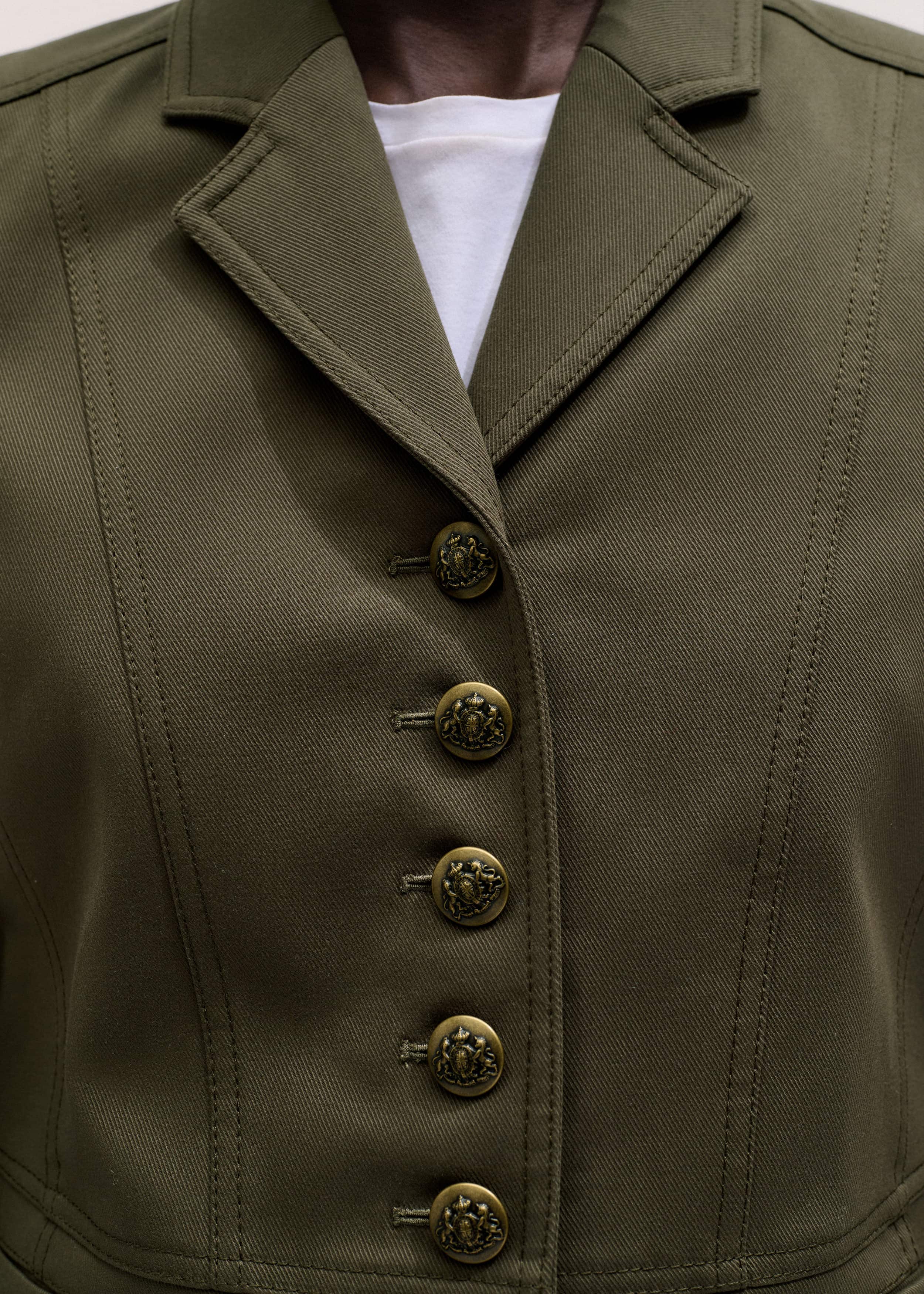 Khaki Wear With Everything Fitted Utility Jacket