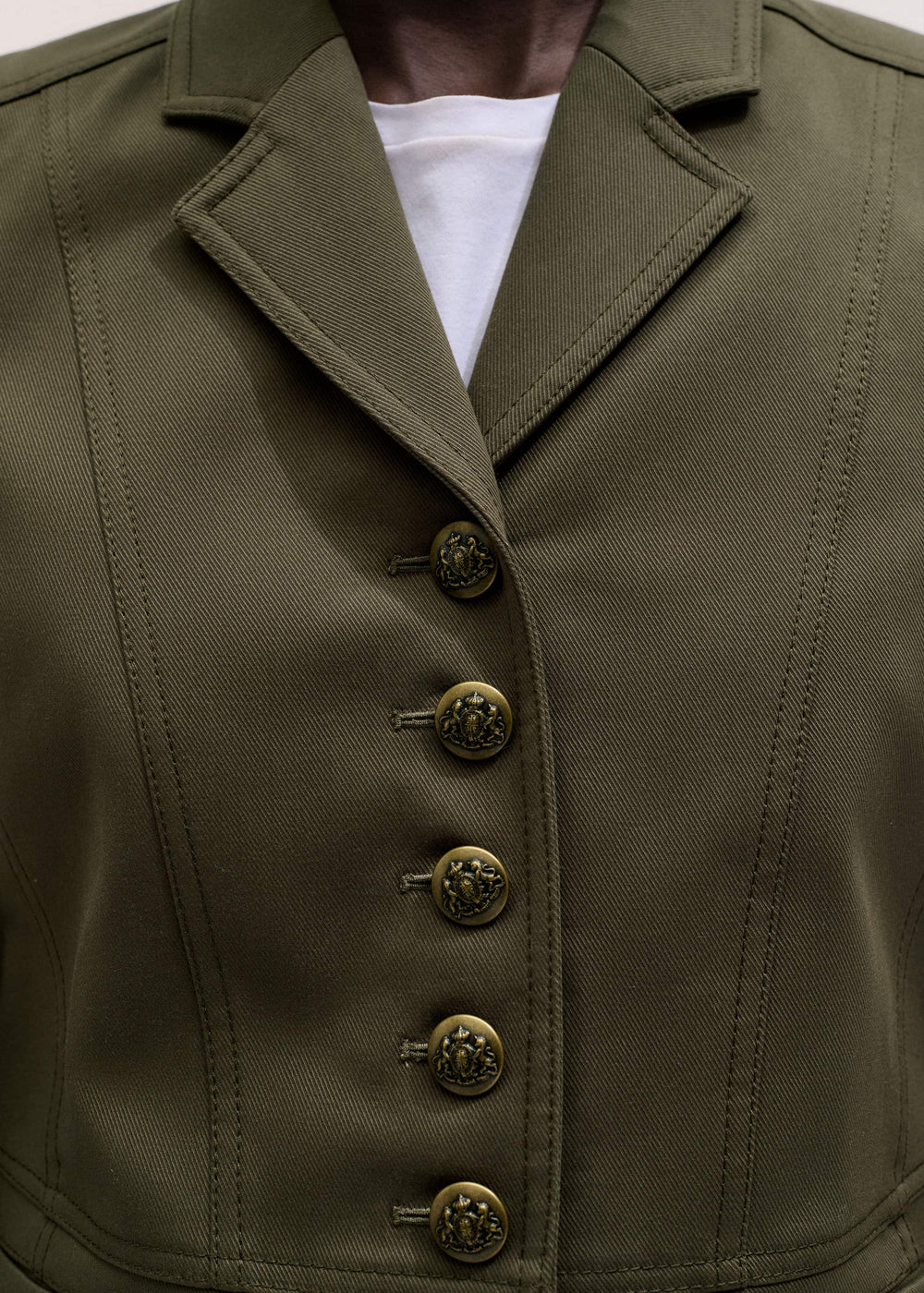 Khaki Wear With Everything Fitted Utility Jacket
