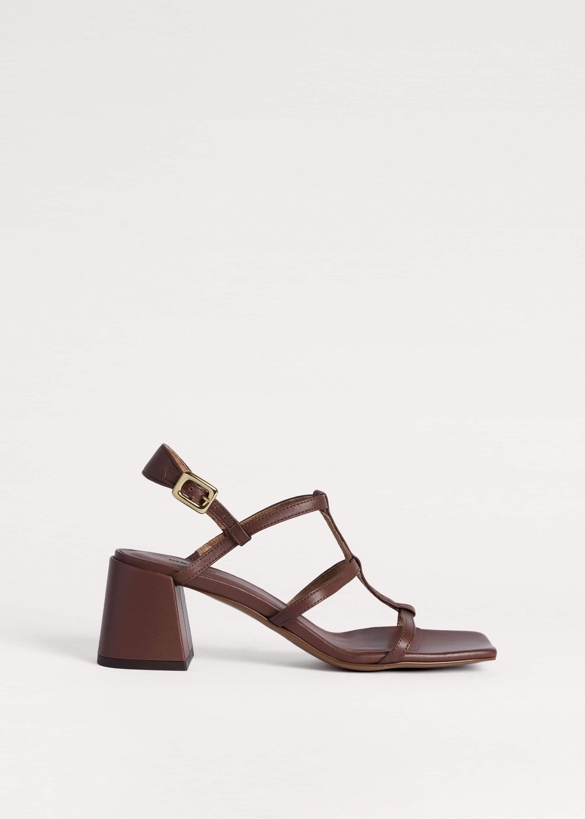 Dark Brown Caged Occasion Sandal