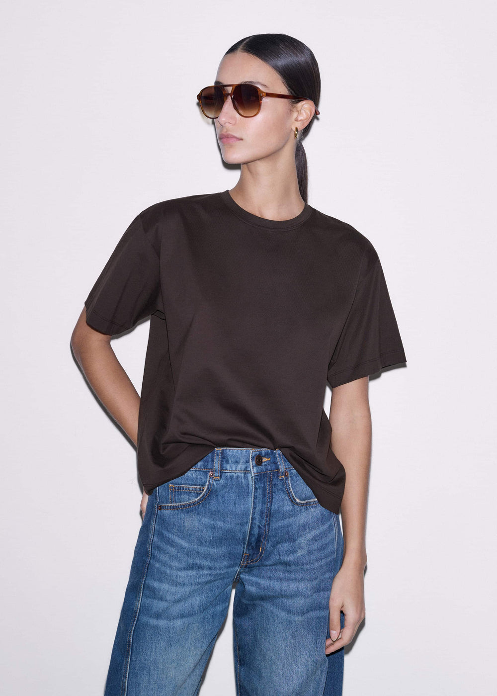 Brown Oversized Tee
