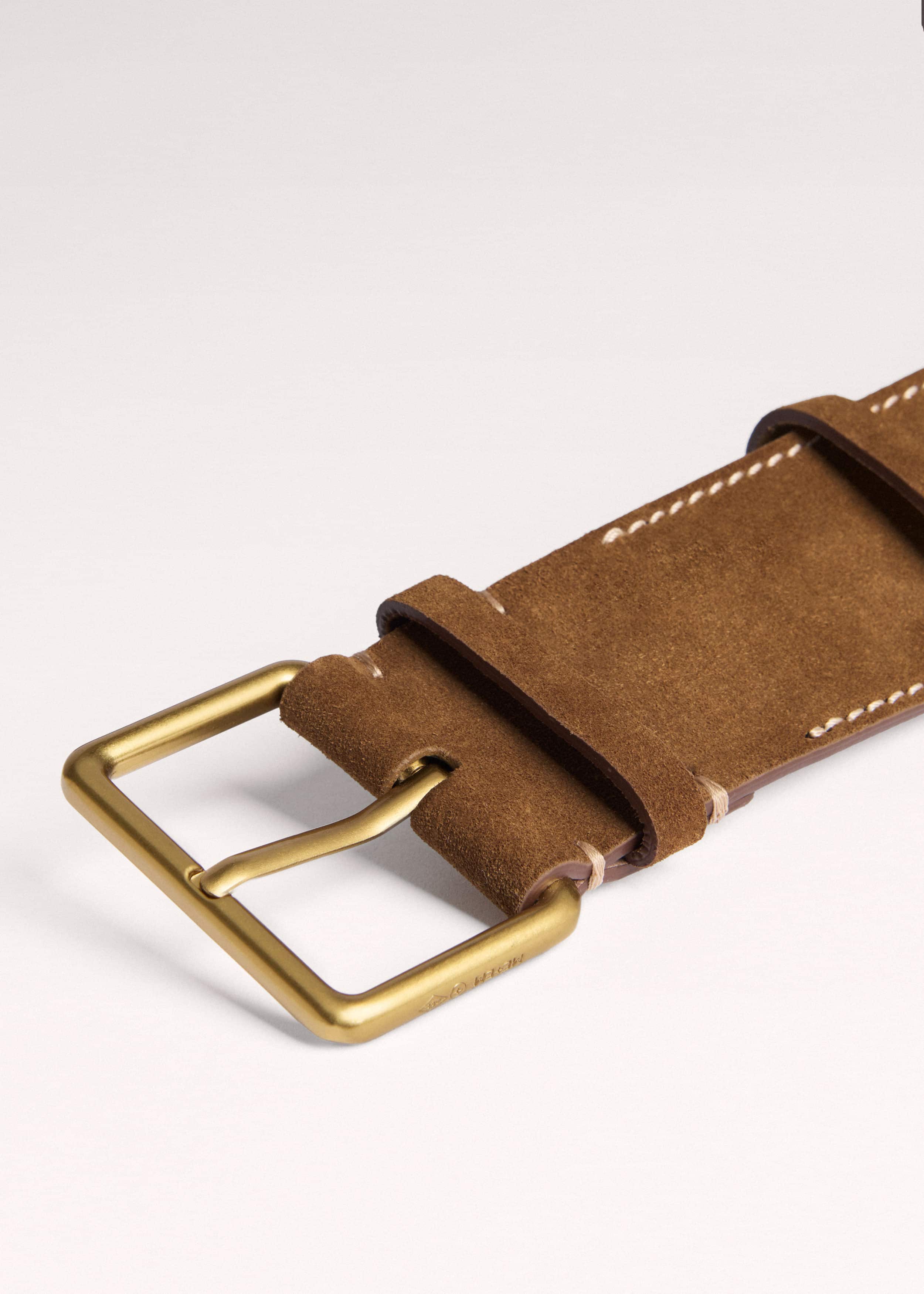 Brown Wide Waist Belt