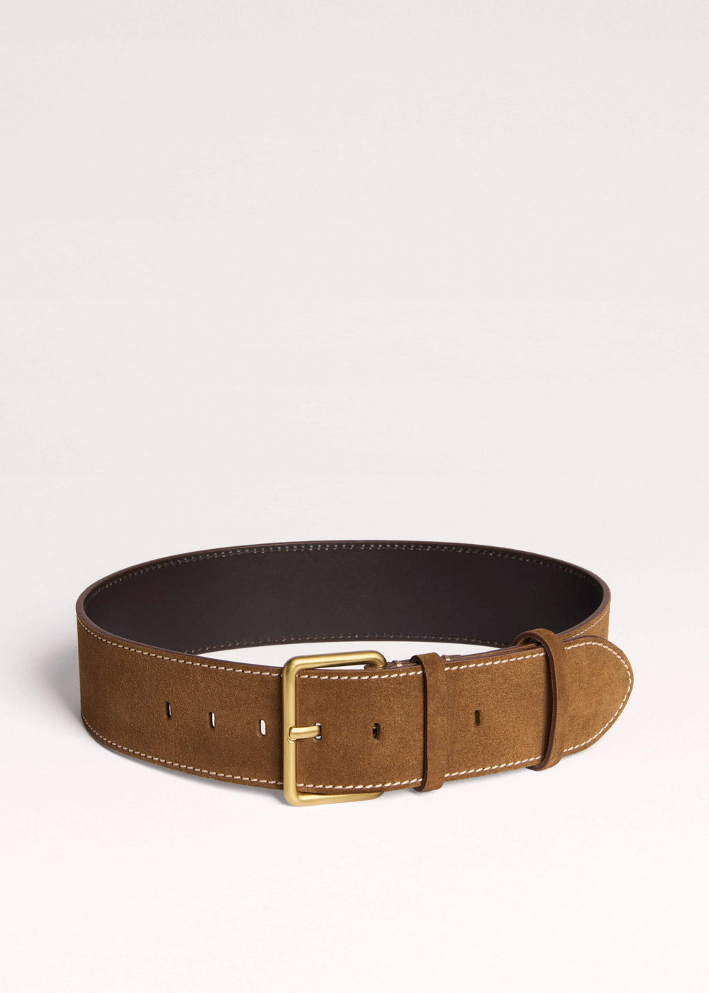 Brown Wide Waist Belt