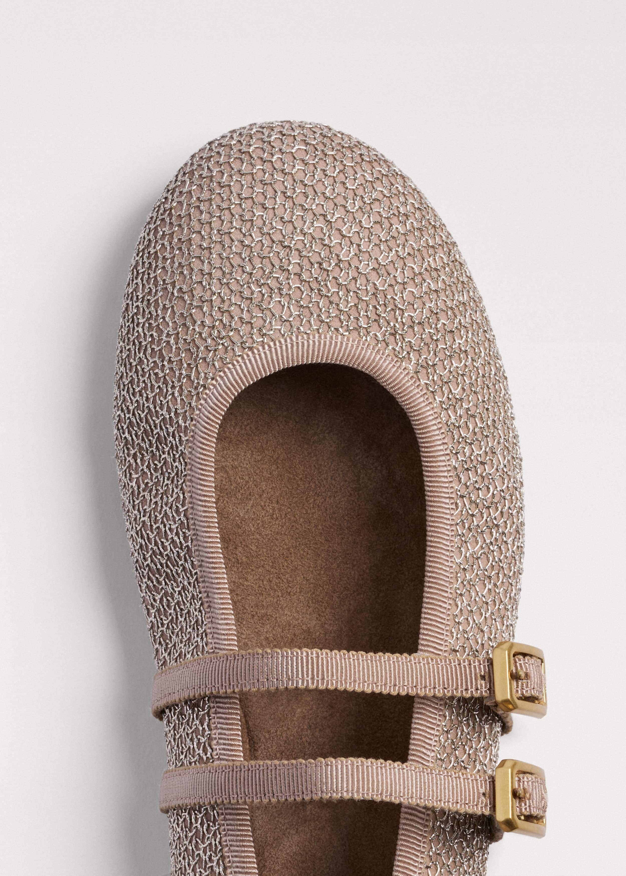 Gold Mesh AM-PM Ballet Flat