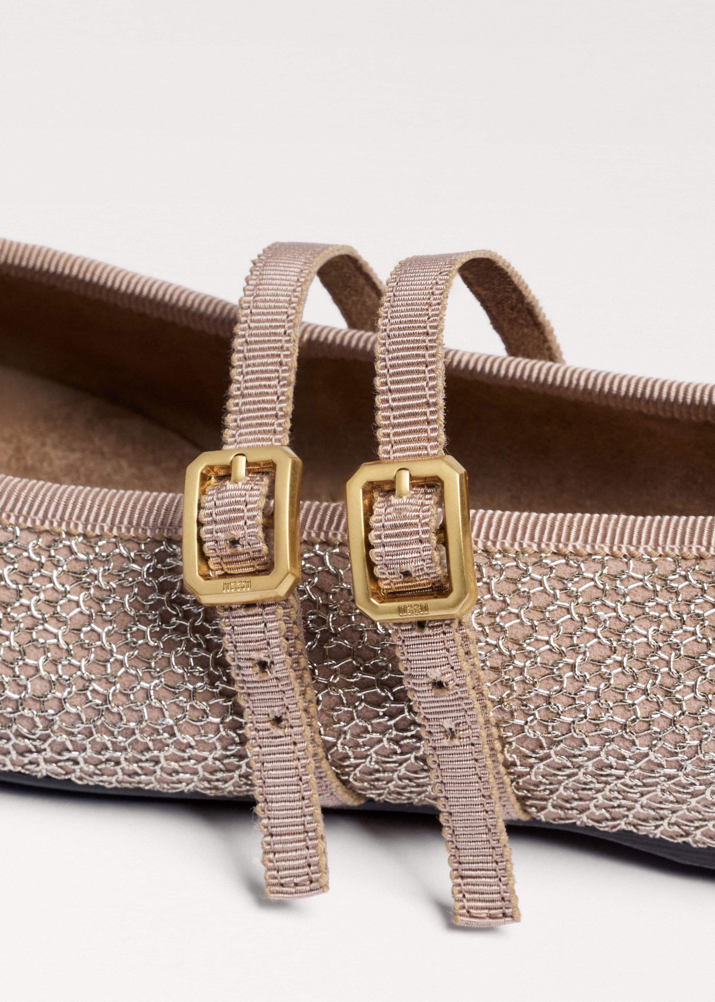 Gold Mesh AM-PM Ballet Flat