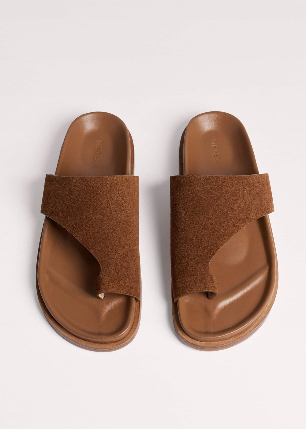 Tan Brown Asymmetric Sandal