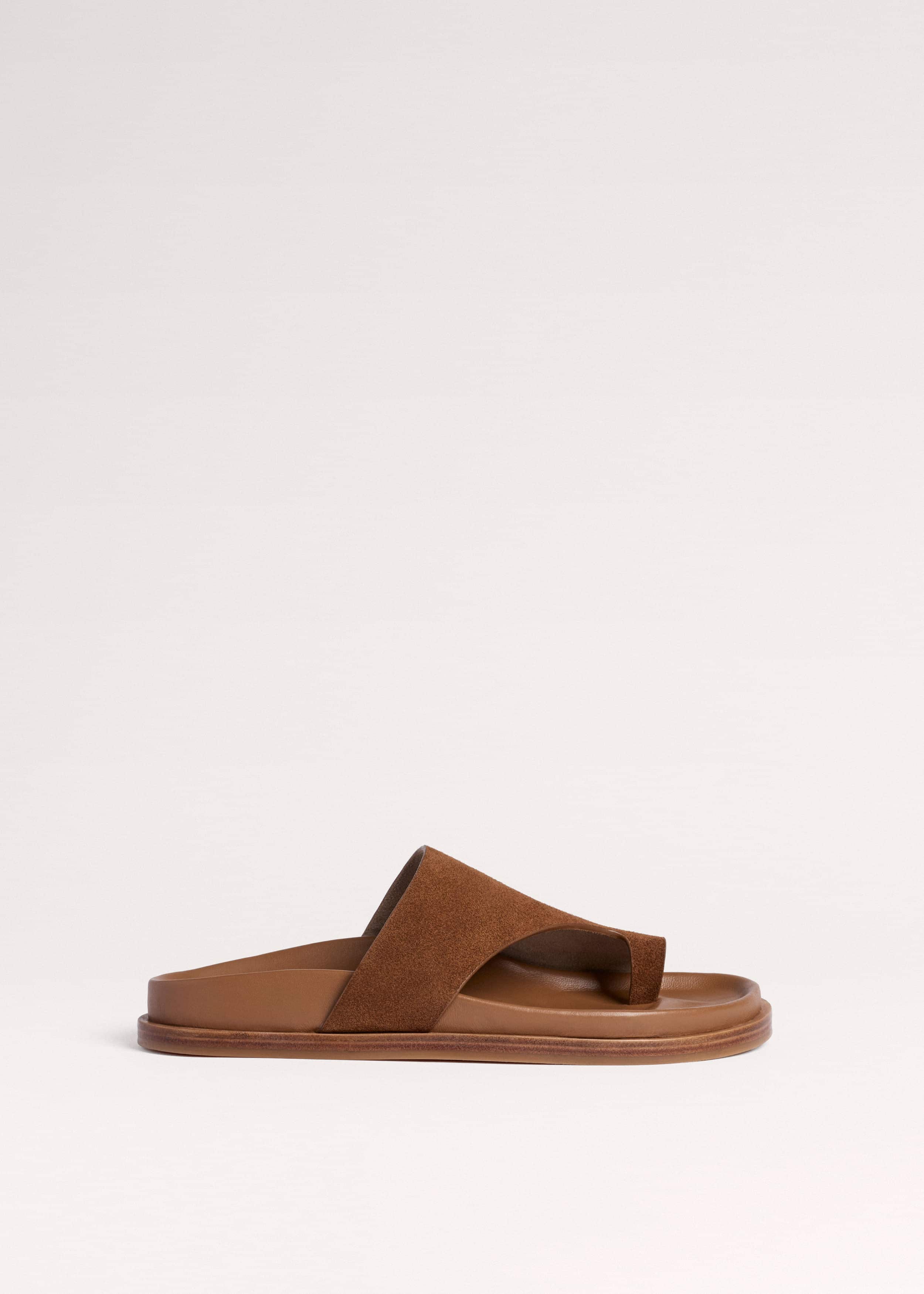 Tan Brown Asymmetric Sandal